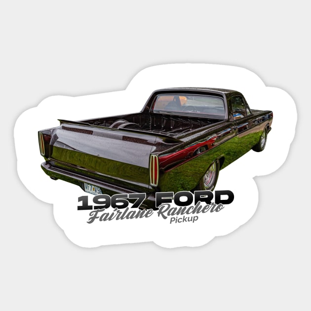 1967 Ford Fairlane Ranchero Pickup Sticker by Gestalt Imagery